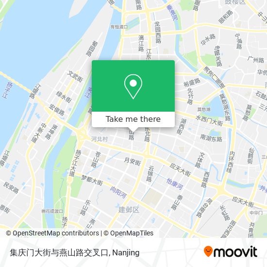 集庆门大街与燕山路交叉口 map