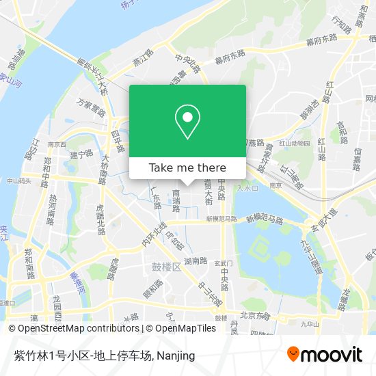 紫竹林1号小区-地上停车场 map