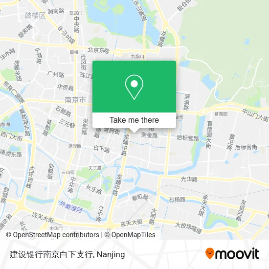 建设银行南京白下支行 map