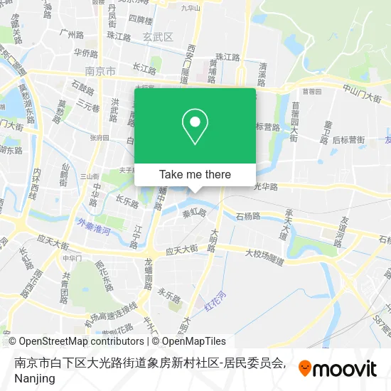 南京市白下区大光路街道象房新村社区-居民委员会 map