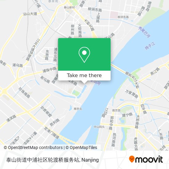 泰山街道中浦社区轮渡桥服务站 map