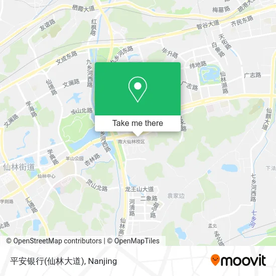 平安银行(仙林大道) map