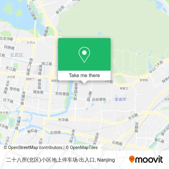 二十八所(北区)小区地上停车场-出入口 map