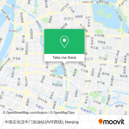 中国石化汉中门加油站(内环西线) map