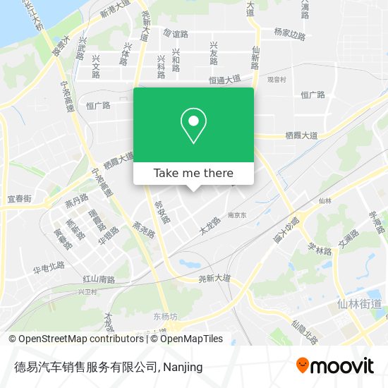 德易汽车销售服务有限公司 map