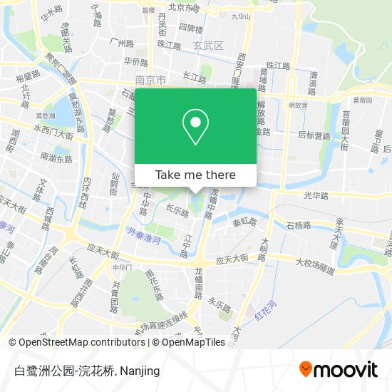 白鹭洲公园-浣花桥 map