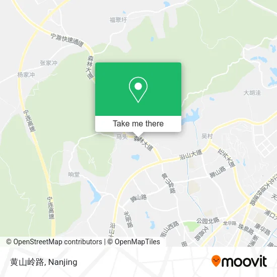黄山岭路 map