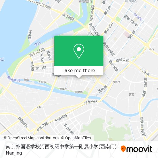南京外国语学校河西初级中学第一附属小学(西南门) map