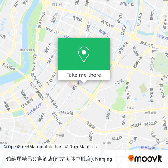 铂纳屋精品公寓酒店(南京奥体中胜店) map