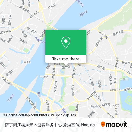 南京阅江楼风景区游客服务中心-旅游宣传 map