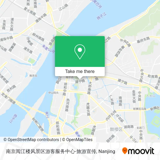 南京阅江楼风景区游客服务中心-旅游宣传 map