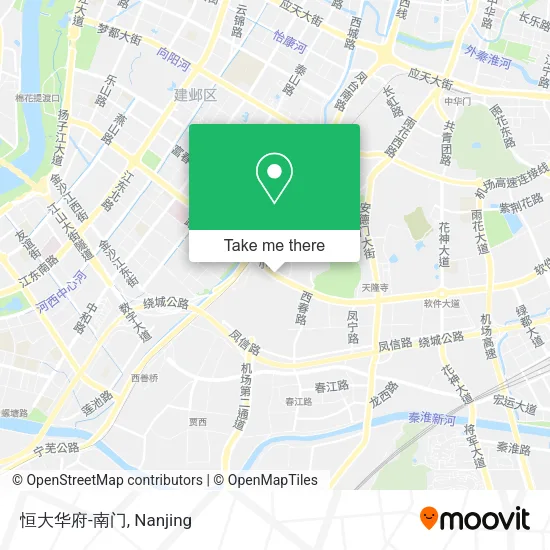 恒大华府-南门 map