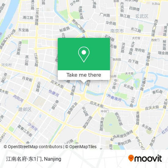 江南名府-东1门 map