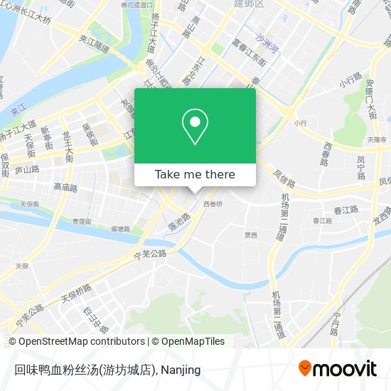 回味鸭血粉丝汤(游坊城店) map