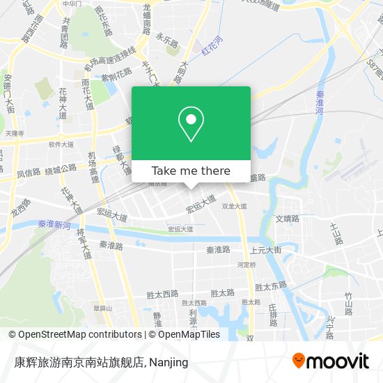 康辉旅游南京南站旗舰店 map