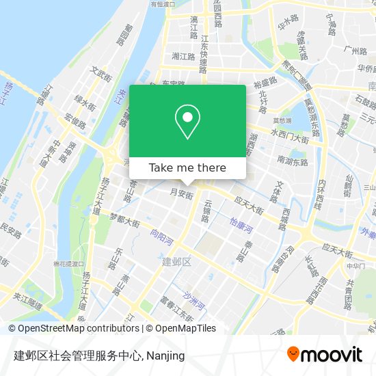 建邺区社会管理服务中心 map