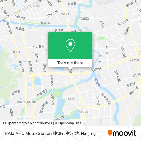 BAIJIAHU Metro Station 地铁百家湖站 map