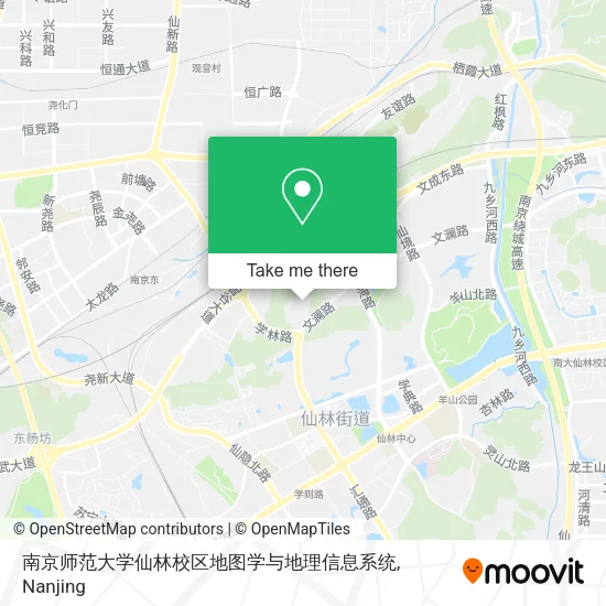 南京师范大学仙林校区地图学与地理信息系统 map