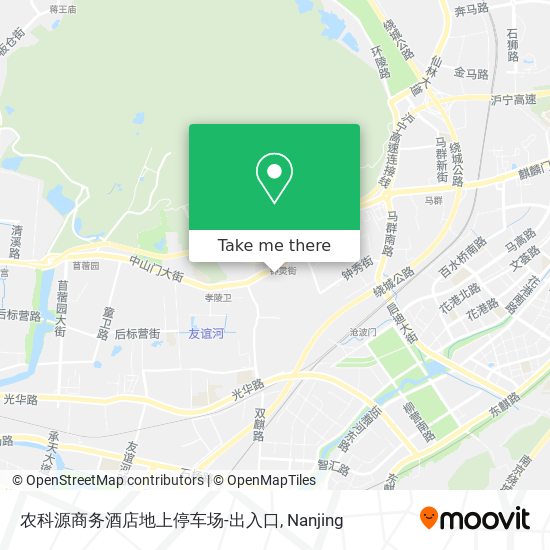 农科源商务酒店地上停车场-出入口 map