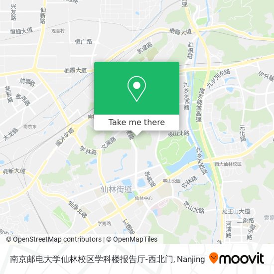 南京邮电大学仙林校区学科楼报告厅-西北门 map