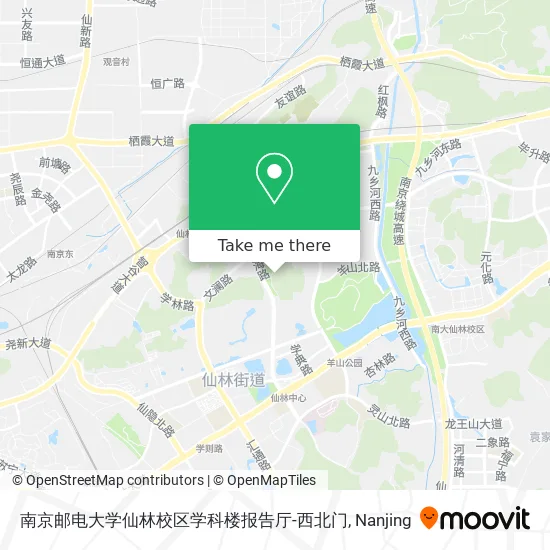 南京邮电大学仙林校区学科楼报告厅-西北门 map
