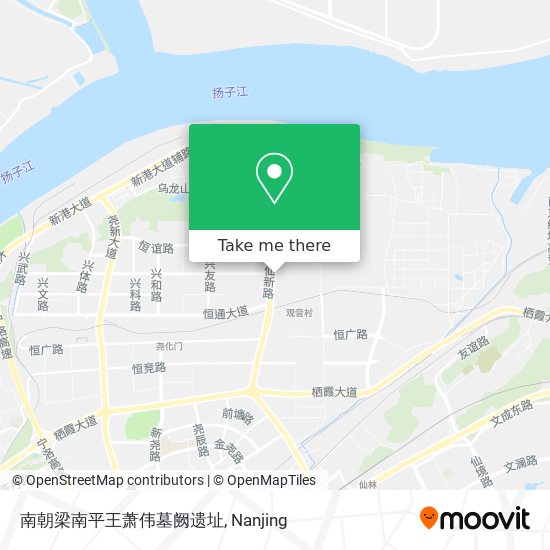 南朝梁南平王萧伟墓阙遗址 map
