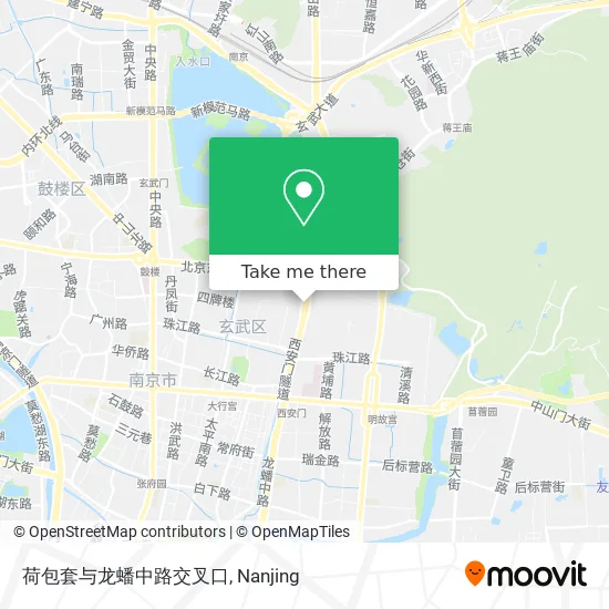 荷包套与龙蟠中路交叉口 map