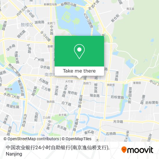 中国农业银行24小时自助银行(南京逸仙桥支行) map