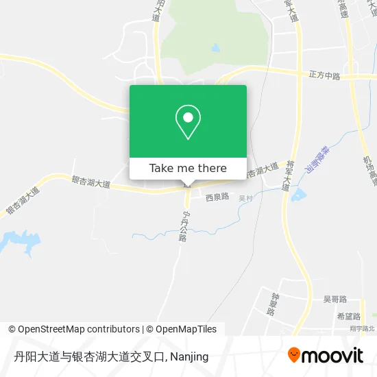 丹阳大道与银杏湖大道交叉口 map