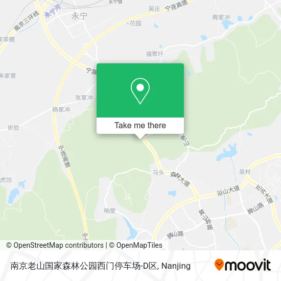 南京老山国家森林公园西门停车场-D区 map