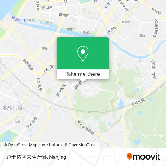 迪卡侬南京生产部 map