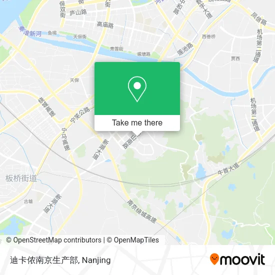 迪卡侬南京生产部 map