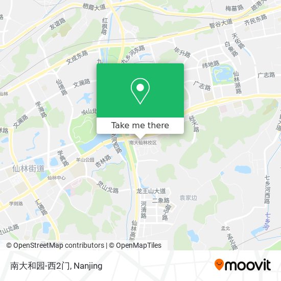 南大和园-西2门 map