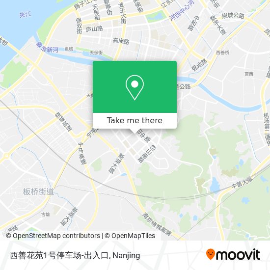 西善花苑1号停车场-出入口 map