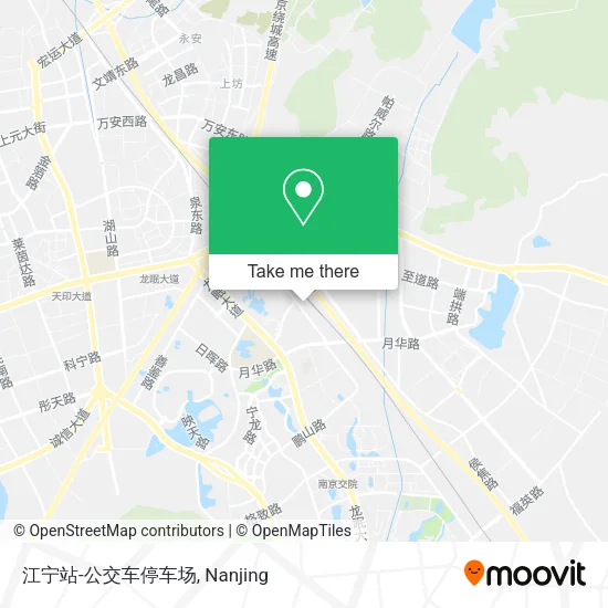 江宁站-公交车停车场 map