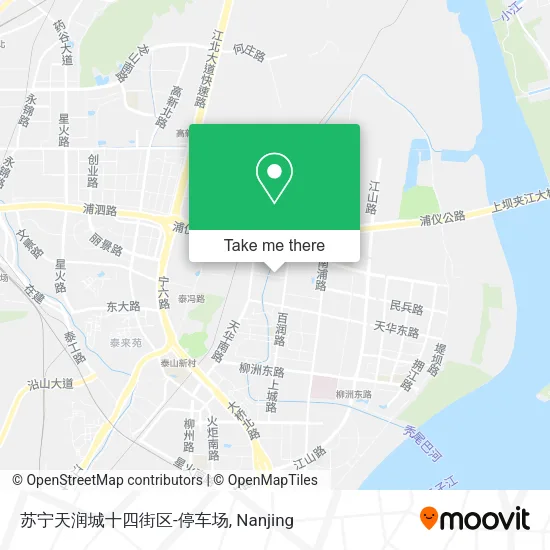 苏宁天润城十四街区-停车场 map