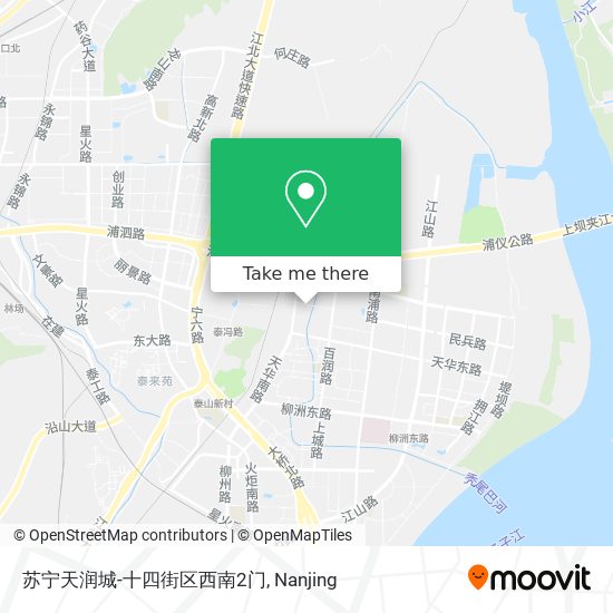 苏宁天润城-十四街区西南2门 map
