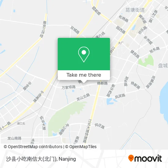 沙县小吃南信大(北门) map