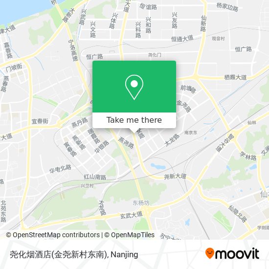 尧化烟酒店(金尧新村东南) map