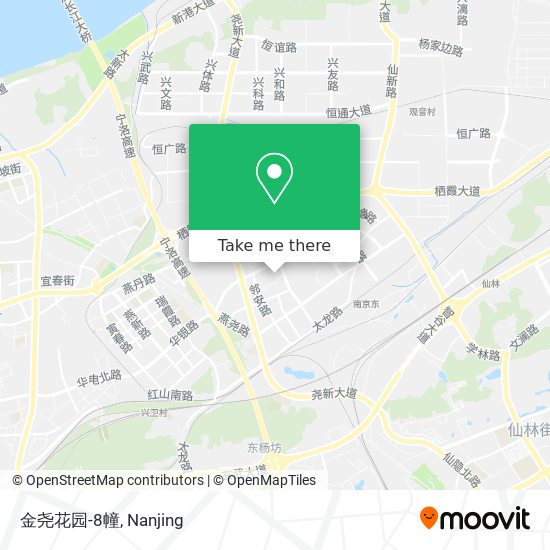 金尧花园-8幢 map