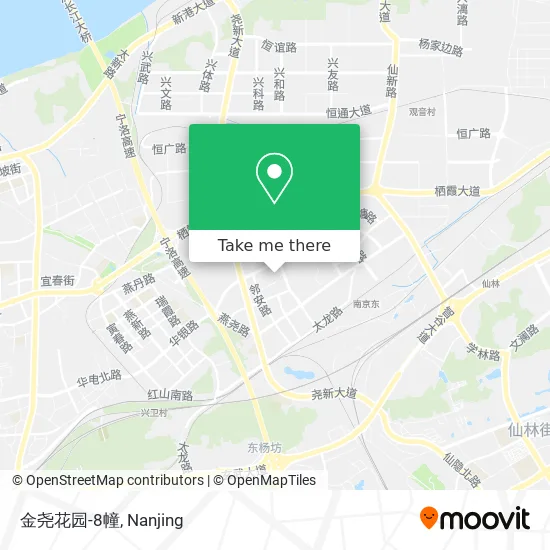 金尧花园-8幢 map