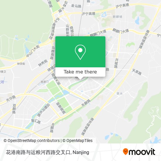 花港南路与运粮河西路交叉口 map