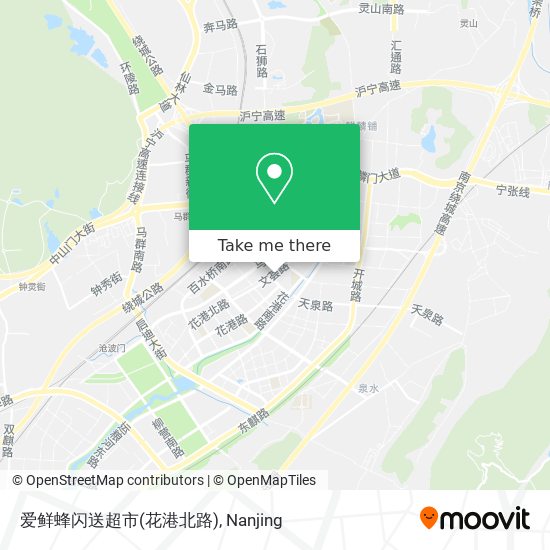 爱鲜蜂闪送超市(花港北路) map