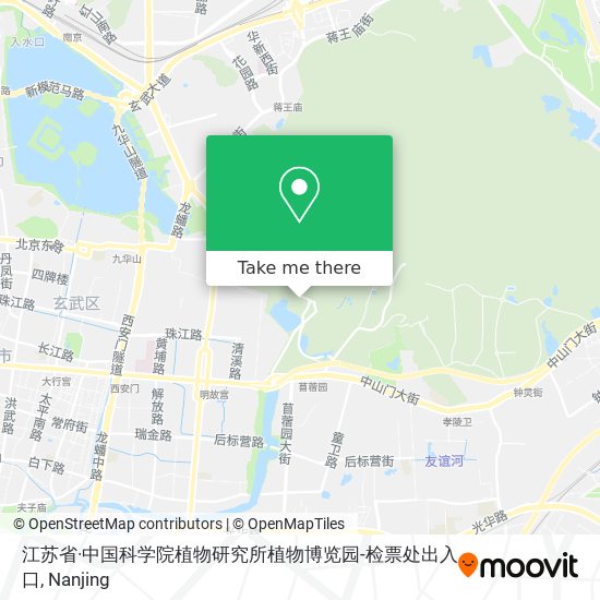 江苏省·中国科学院植物研究所植物博览园-检票处出入口 map