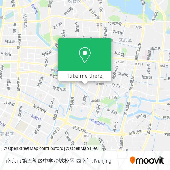南京市第五初级中学冶城校区-西南门 map