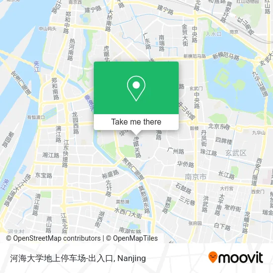 河海大学地上停车场-出入口 map