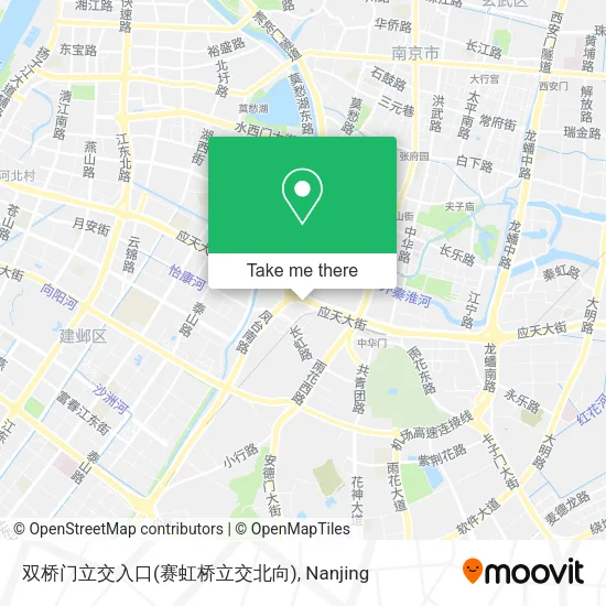 双桥门立交入口(赛虹桥立交北向) map