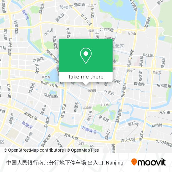 中国人民银行南京分行地下停车场-出入口 map