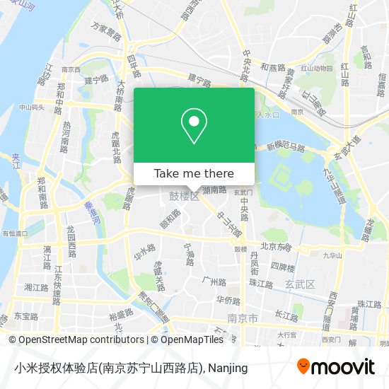 小米授权体验店(南京苏宁山西路店) map