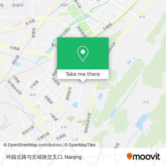 环园北路与文靖路交叉口 map